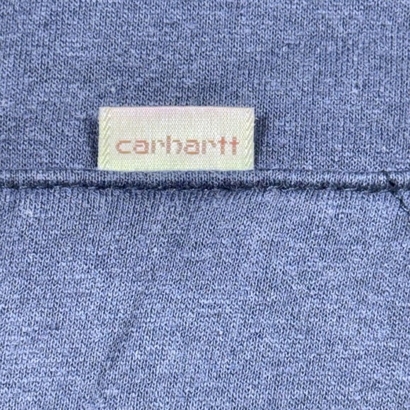 Vintage Carhartt Hoodie Women's XLT Extra Large Blue Full Zip Fleece Lined - Picture 3 of 9